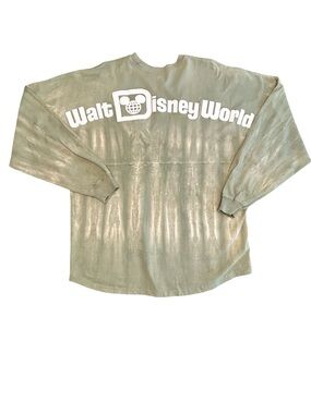 Walt Disney World sage green tie dye acid wash masculine rugged Spirit Jersey XL